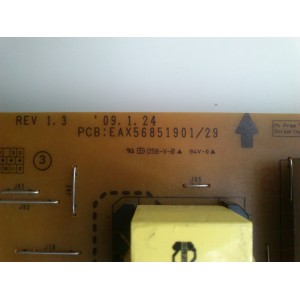 FUENTE / BACKLIGHT / LG EAY57681601 / 2300KPG094A-F / EAX56851901 / LGP47-09LF / SUSTITUTA CRB31120801 / PANEL´S LC470WUE (SB)(B2) / LC470WUH (SB)(A1) / MODELOS 47LH40-UA / 47LH85-UC / 47LH3000-ZA / 47LH30-UA / 47LF11-UA / 47LH300C-UA / 47LH40-UA